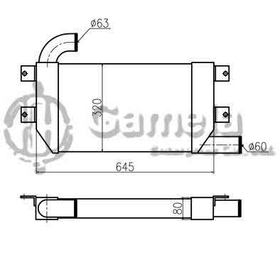 B620019 - Intercooler-for-E320C