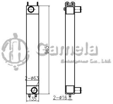 B620026 - Intercooler-for-SK200-8-SK210LC-8