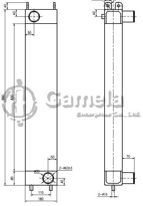 B620026A - Intercooler-for-SK200-8