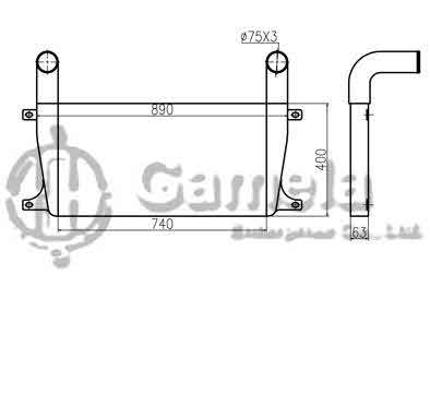 B620035 - Intercooler-for-R210W-9-R225-9T