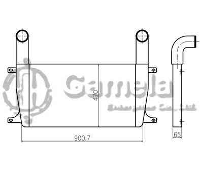 B620042 - Intercooler-for-R305-9T-R335-9T-R385-9T