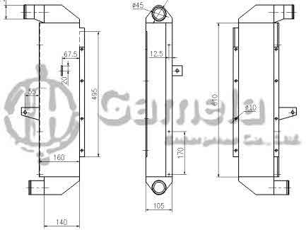 B620068 - Intercooler-for-WB93R-5-OEM-42N-03-11770