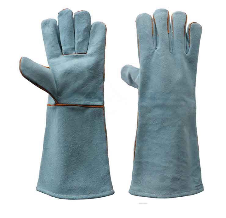 SL54103 - Cow-split-leather-glove-for-Gardening-General-work-Agriculture-Construction