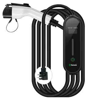 1221EAMG - Type1 （J1772）16A AC Adjustment & Reservation Ev Charger with power plug 6-20P