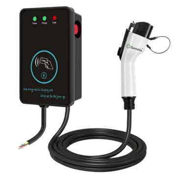 2142EAM - Type1 （J1772）32A AC RFID to Charge Wall-Mounted/Column Ev Charger, output current 32A