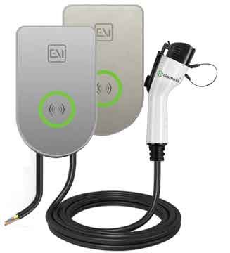 2211EAM - Type1 （J1772）32A AC Glass type RFID to Charge Wall-Mounted/Column Ev Charger, output current 32A