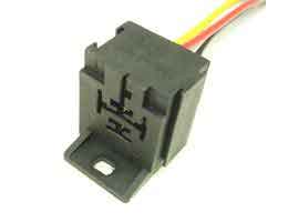 30132 - Relay Pigtail with Mounting Bracket - 4 or 5 Terminal Connector