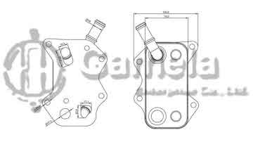 321001 - Oil Cooler for AUDI S1/S3/S4/S6/TT 06- AUDI A3/A6/TTSEAT ALTEA/EXEO/IBIZA/LEON/TOLEDO/SKODA OC SEAT ALTEA/EXEO(3R)/LEON/TOLEDO III 04-09 SKODA OCTAVIA II 04- VW EOS/GOLF V/GOLF VI/JETTA III/PASSAT B6/POLO V/SCIROCCO/TOURAN 06-14