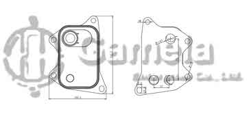 321026 - Oil Cooler for VW BEETLE(5C)(11) 11- OEM: 06K117021B