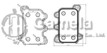 322008 - Oil Cooler for MERCEDES W163 ML 98 OEM: 6281880201