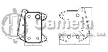 322012 - Oil Cooler for MERCEDES C CLASS W 203 (00 )/ CLK CLASS W209 (02 )/E CLASS W 211 (02 )/GW OEM: A6481880001