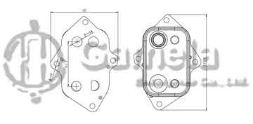 322013 - Oil Cooler for MERCEDES A CLASS W 168(97)/VANEO (02) OEM: A6681800065