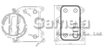 323018 - Oil Cooler for BMW 5 E60-E61 (03-)/ 6 E63- OEM: 17217803830