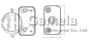 324001 - Oil Cooler for LAND ROVER III (02-) 02- OEM: PFD000020