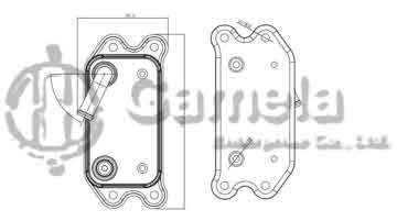 331008 - Oil Cooler for VOLVO C30/C70/ S40/ S80/ V50/V70/XS 60/XC 70 04-13 OEM: 30751937