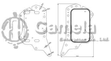 341003 - Oil Cooler for RENAULT OEM: 152085948R