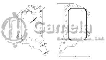 341006 - Oil Cooler for FIAT TALENTO (16-) 16- RENAULT TRAFIC 3 (14-)/ ESPACE V (15-)/MEGANE IV (15-)/SCENIC IV (16-) 14-16 OPEL VIVARO B (14-) 14- NISSAN NV 300 (16-) 16- MERCEDES VITO III W 447 (14-) 14- OEM: 152081926R