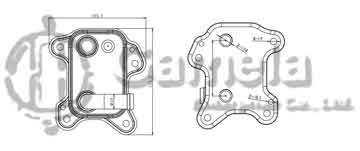 344003 - Oil Cooler for OPEL ASTRA J 12 OEM: 97323632