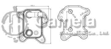 344004 - Oil Cooler for OPEL ASTRA G 98 OEM: 973145290