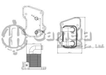 344005 - Oil Cooler for OPEL ASTRA H 04 OEM: 97373773
