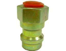 50218-Steel-made - Straight Adapter w/Standard Valve Core Inside, High side