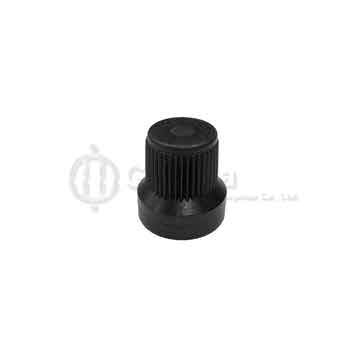 50273 - M12X1.5 BLACK CAP W/O O-RING