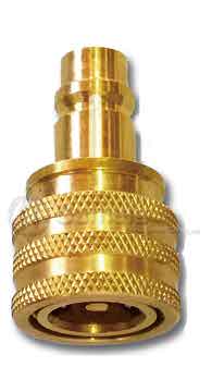 50552 - Brass R134a service port with STD valve core to R1234yf coupler