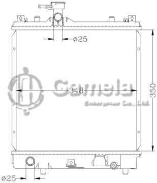 6110005N - Radiator for 北斗星 F10A MT