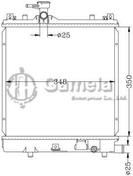 6110006N - Radiator for 北斗星 K10A MT OEM: 17700-75F00/76G00/76G10