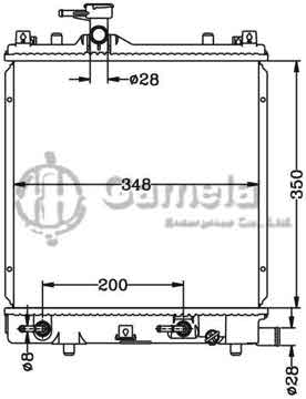 6110019AN - Radiator for 北斗星 AT