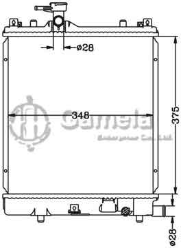 6110021AN - Radiator for 北斗星 MT