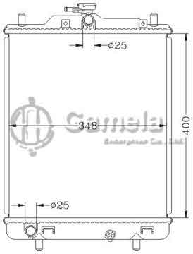 6110029NA - Radiator for 長安之星 MT