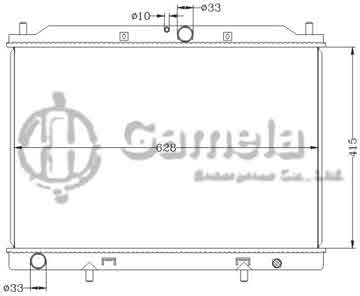 6110043NA - Radiator for 五菱宏光 1.4L '2010 MT