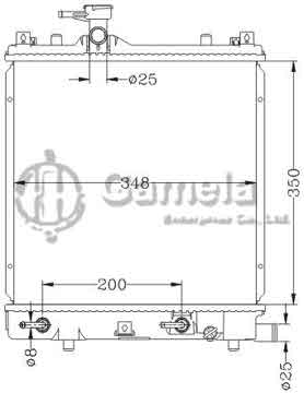 6110045NA - Radiator for 北斗星 K10A AT OEM: 17700-75F20