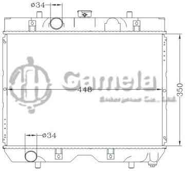 6110047NA - Radiator for KUBOTA MT