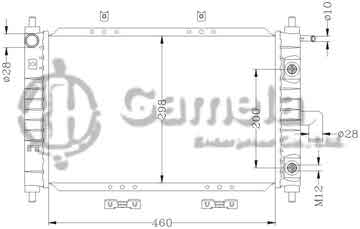 6111028N - Radiator for DAEWOO SPARK/QQ AT