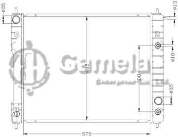 6111035N - Radiator for DAEWOO PRINCE AT