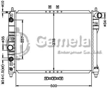 6111037N - Radiator for DAEWOO NUBRIA AT