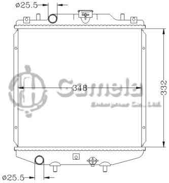 6111048NA - Radiator for DAEWOO TICO MT OEM: 17700 - A78B00 - 000