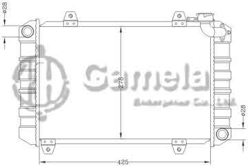 6111052NA - Radiator for DAEWOO DAMAS ' 1995 - 2013 MT OEM: 94581908