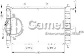 6111054NA - Radiator for DAEWOO MATIZ '01 - MT