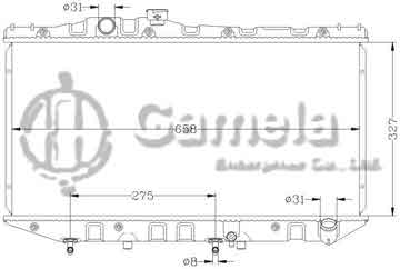 6112001N - Radiator for TOYOTA CAMRY '89-91 SV21 AT OEM: 16400-74130 DPI: 870