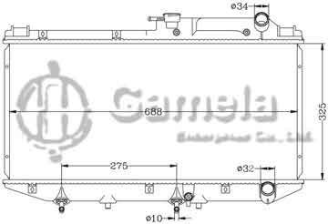 6112003N - Radiator for TOYOTA CAMRY '87-91 VZV21 AT OEM: 16400-62020 DPI: 21