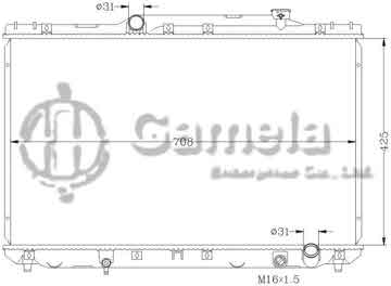 6112010N - Radiator for TOYOTA CAMRY '92-96 SXV10 MT OEM: 16400-74750