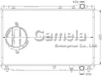 6112018N - Radiator for TOYOTA CAMRY '92-96 VCV10 MT