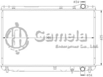 6112020N - Radiator for TOYOTA CAMRY '92-96 VCV10 MT