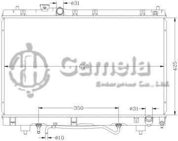 6112025N - Radiator for TOYOTA IPWUM PICNIC '96 SXM15 AT OEM: 16400-7A351/7A260/7A261