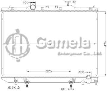 6112027N - Radiator for TOYOTA IPSVM/GAIA CXM10 '97-01 AT OEM: 16400-6A170