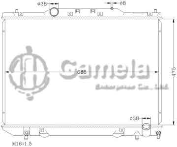 6112028N - Radiator for TOYOTA IPSVM/GAIA CXM10 '97-01 MT