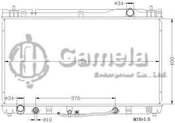 6112039N - Radiator for TOYOTA CAMRY '03-06 MCV30 AT OEM: 16400-20260/20270/20320/0A240 DPI: 2434 2435